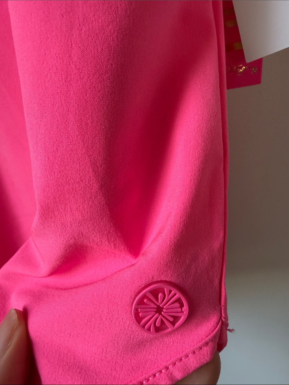Lilly Pulitzer Luxlectic Backcourt Short 50 SPF Roxie Pink Athletic Shorts - Picture 3 of 5